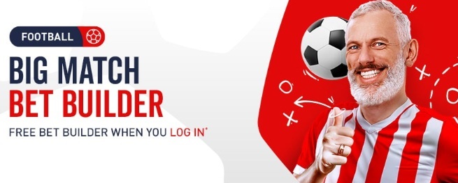 screenshot of virgin bet’s big match bet builder promotion